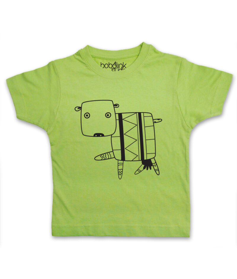 cow kid’s green t-shirt