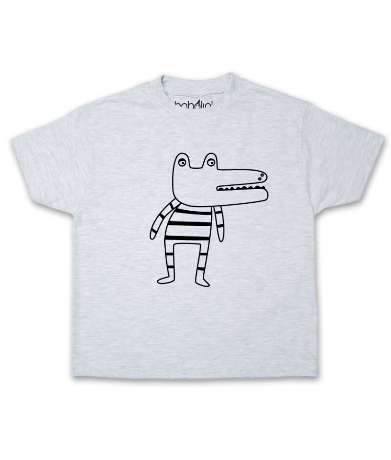 crocodile kid’s ash t-shirt