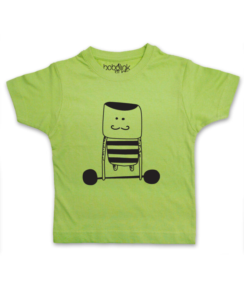 weight lifter kid’s green t-shirt