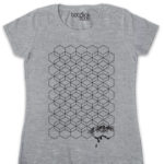 Beehive women’s grey t-shirt-white