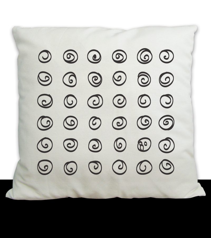 spirals pillow cover